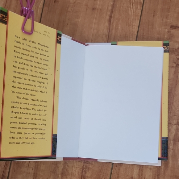 The Love Poems of Rumi by - Yellow Cover - Picture 2 of 4